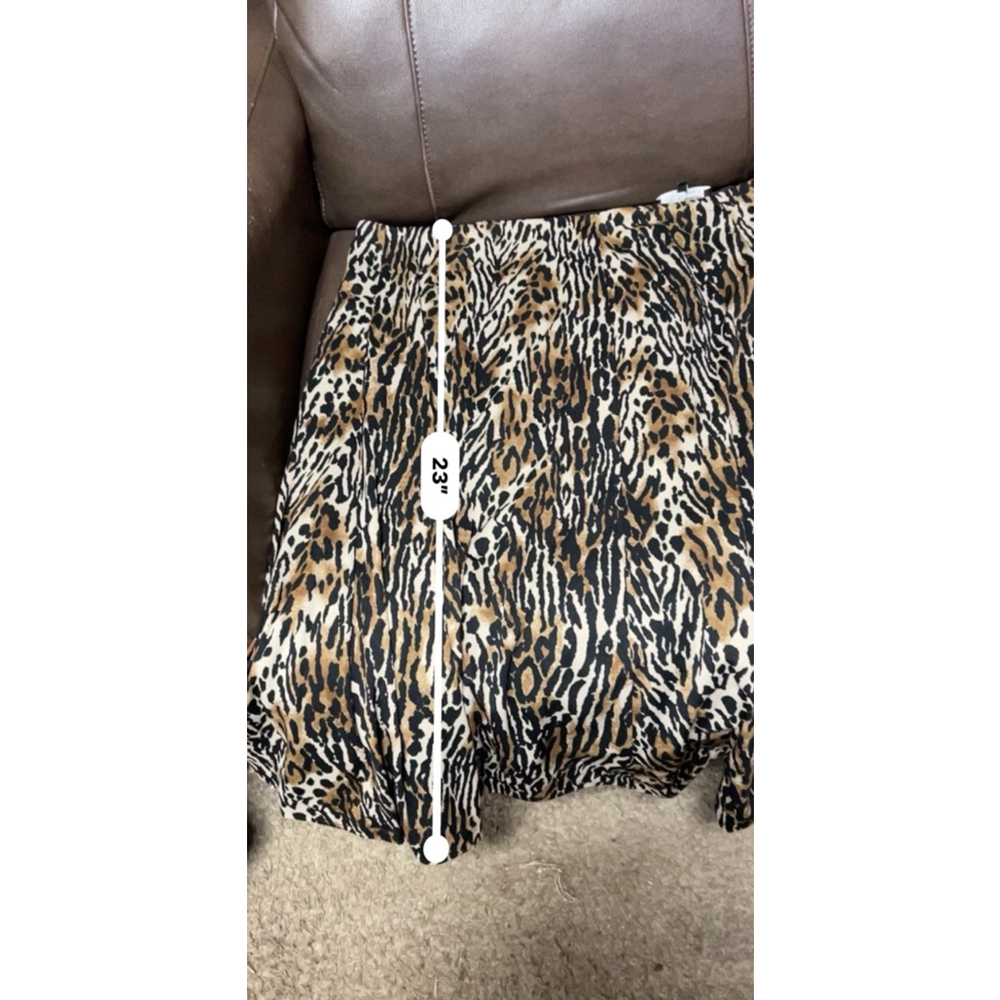 Jones New York Skirt Womens Brown Animal Print Size 2X - Picture 8 of 8